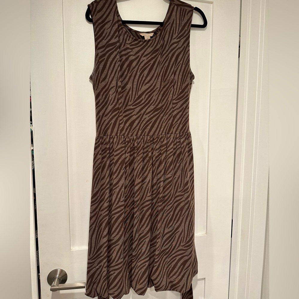 Jonathan Martin brown animal print dress